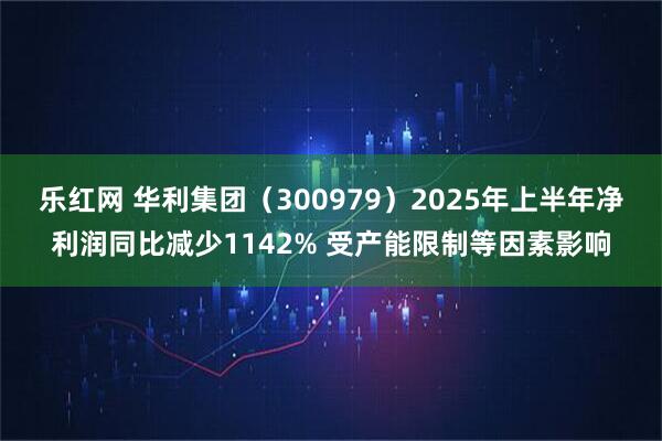 乐红网 华利集团（300979）2025年上半年净利润同比减少1142% 受产能限制等因素影响