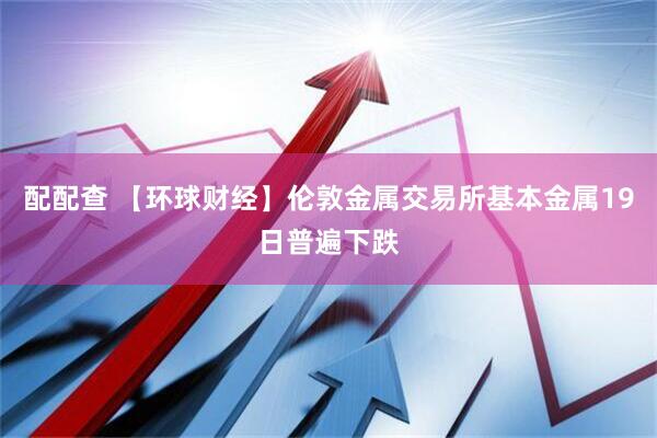 配配查 【环球财经】伦敦金属交易所基本金属19日普遍下跌